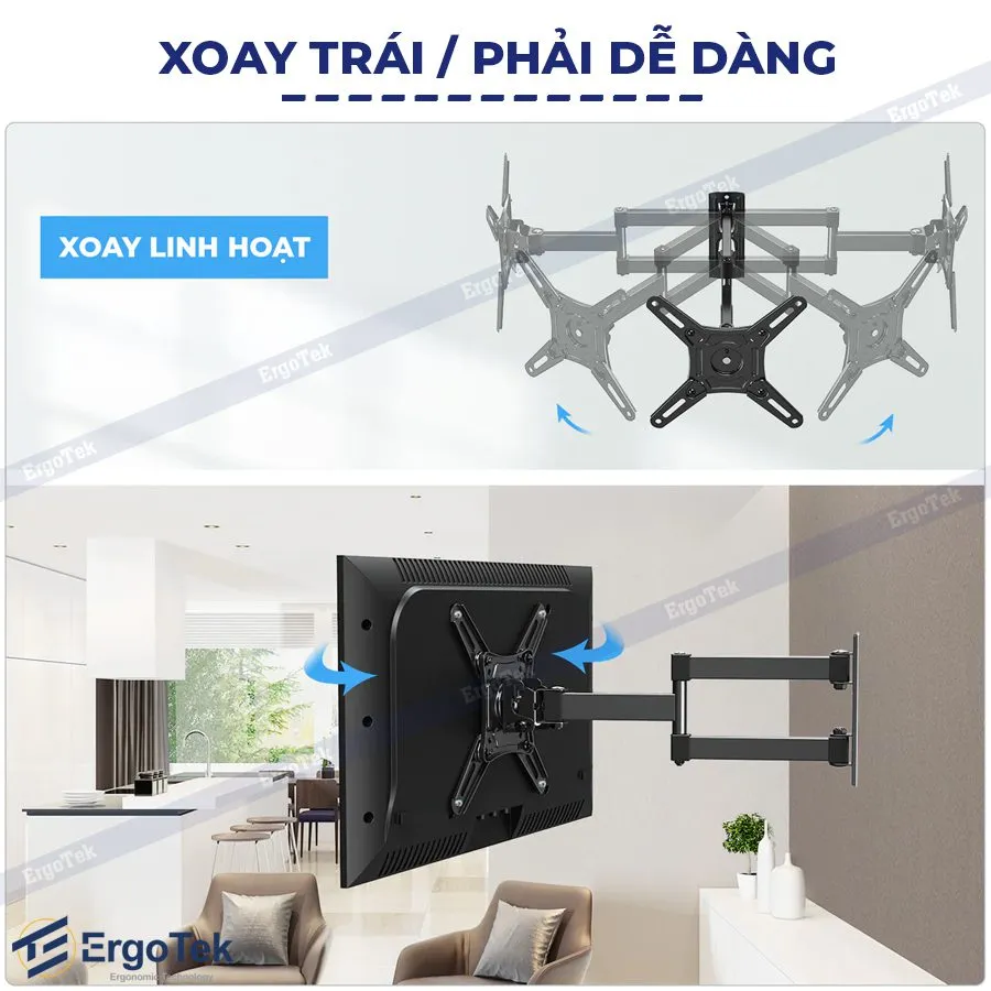 Giá Treo Tivi Xoay Ergotek E84 (20-43 inch) - ảnh 4