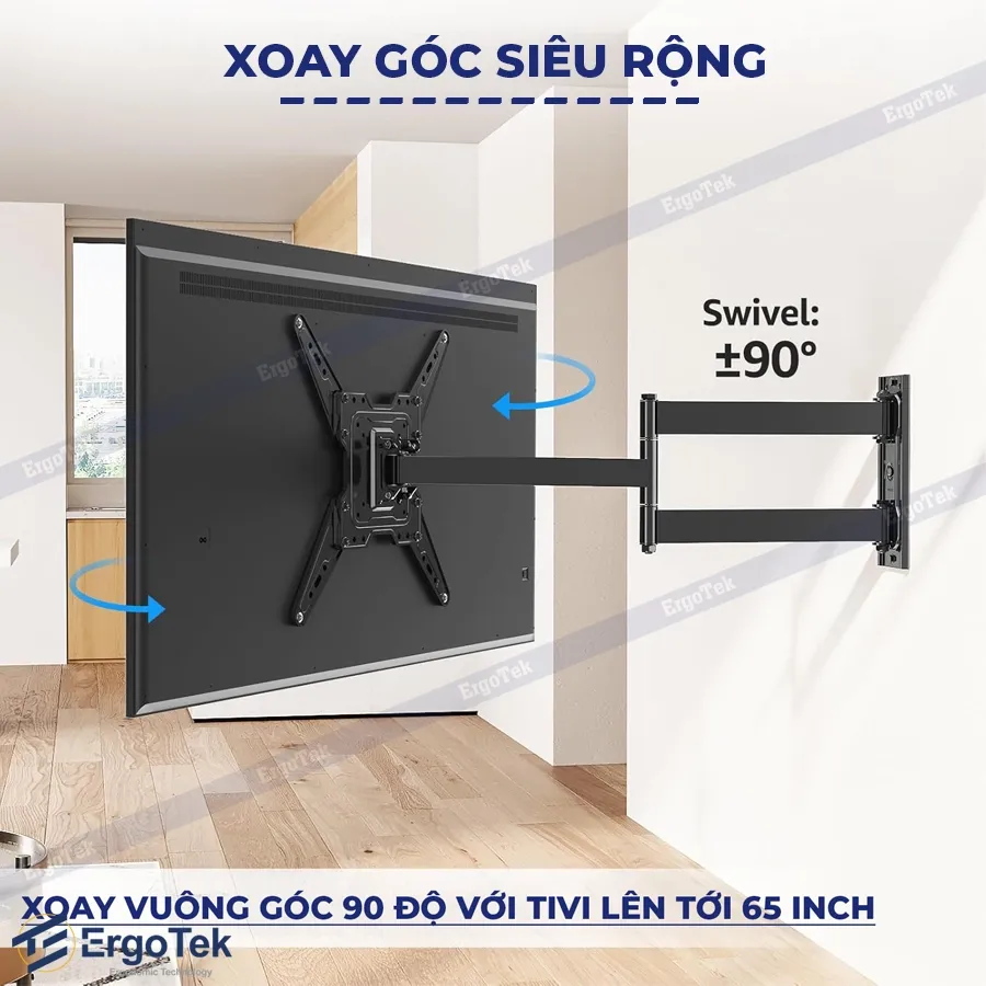 Giá Treo Tivi Xoay Vuông Góc Ergotek E86 (20-65 inch)