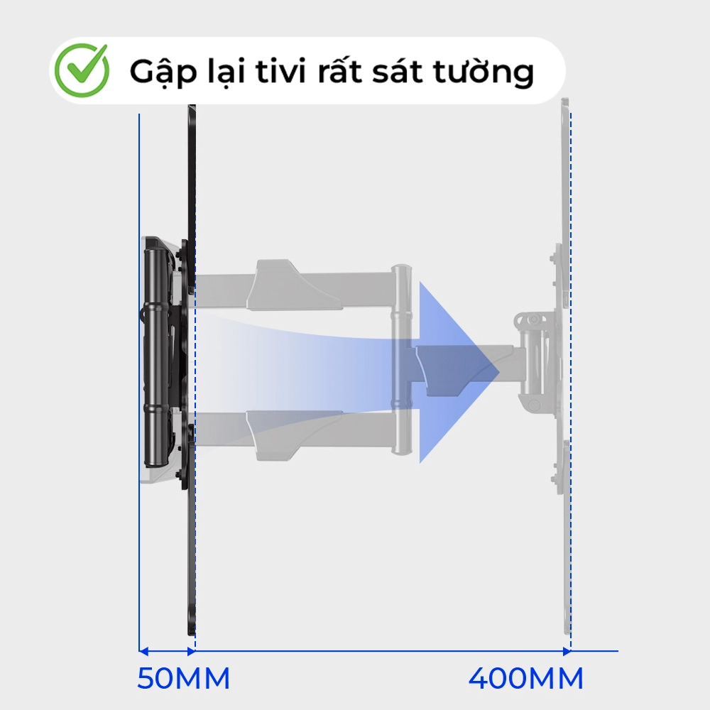 Giá Treo Tivi Xoay Nhập Khẩu NB-P4 32-55 inch - ảnh 4