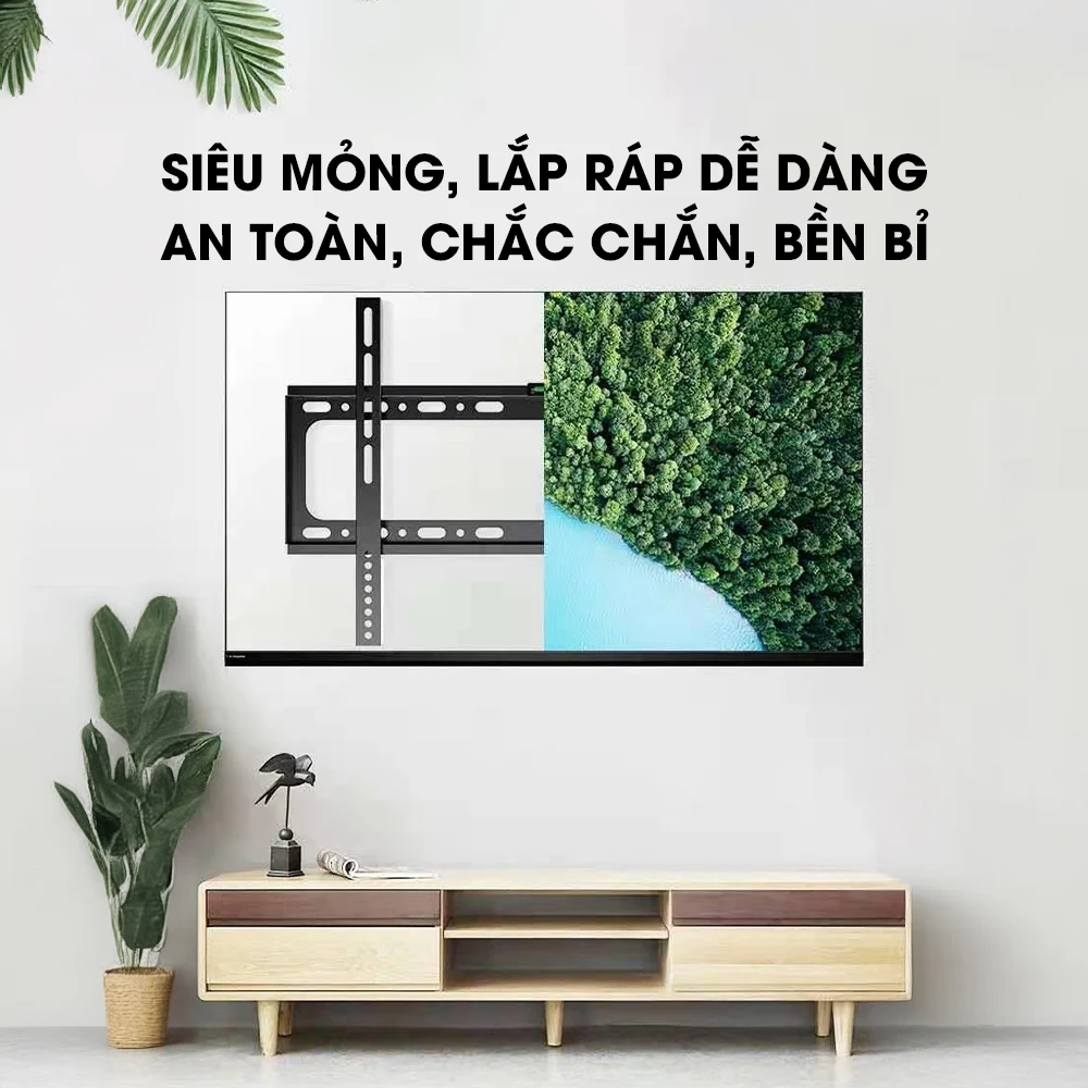 Giá Treo Tivi Phẳng Sát Tường DK75 50-75 inch - ảnh 3