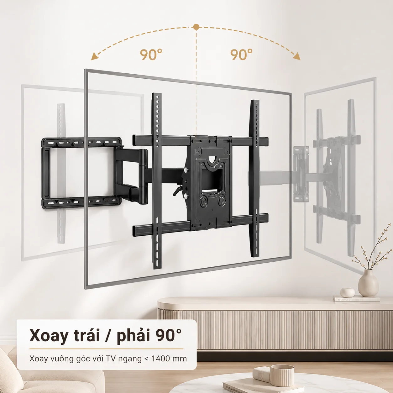 Giá Treo Tivi Xoay NB SP2 65-85 inch - ảnh 2