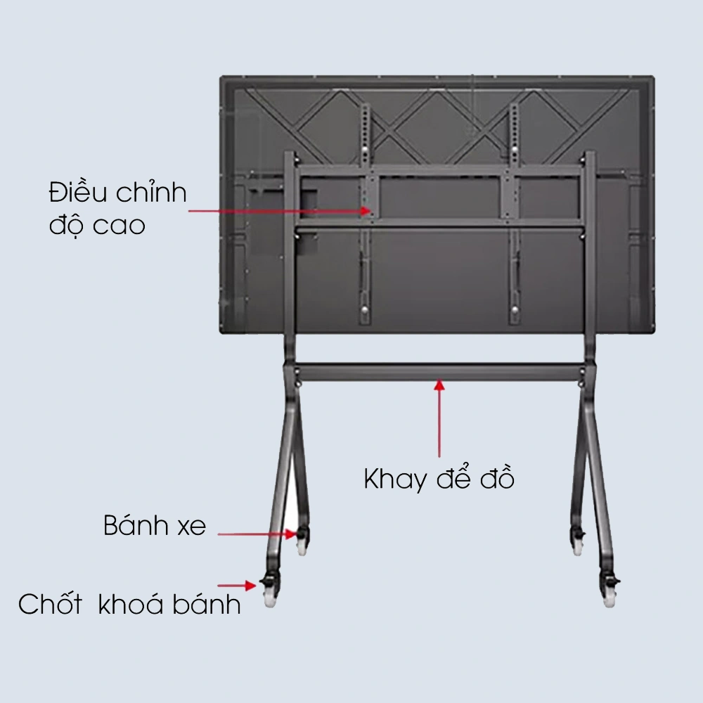 Giá treo Tivi Di Động TR43 55-100 inch - ảnh 4