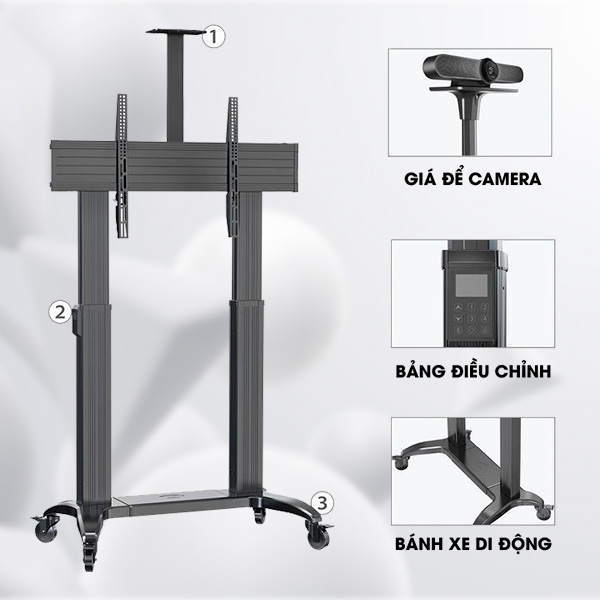 Giá Treo Tivi Di Động NB-TW100 50-100 inch Hàng Nhập Khẩu - ảnh 5