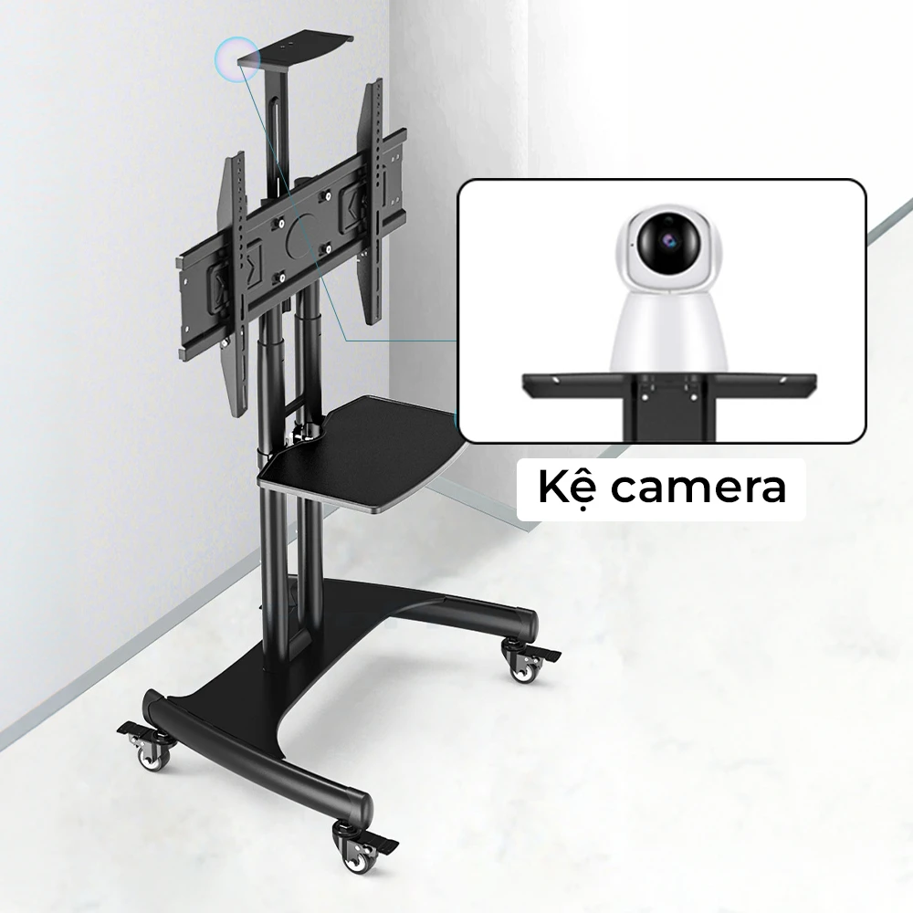 Giá Treo Tivi Di Động Nhập Khẩu Ava1500 32-75 inch Có Khay Đựng Camera - ảnh 4