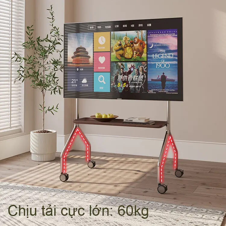 Giá Treo Tivi Di Động 4 Chân 32-65 inch (Inox Nhập Khẩu)