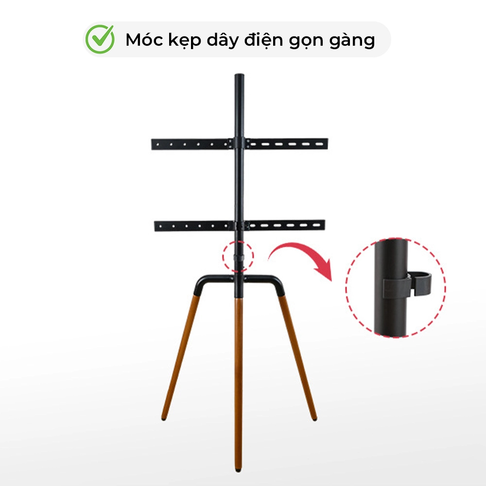 Kệ Treo Tivi 3 Chân VST-001B Siêu Đẹp 43-65 inch - ảnh 2
