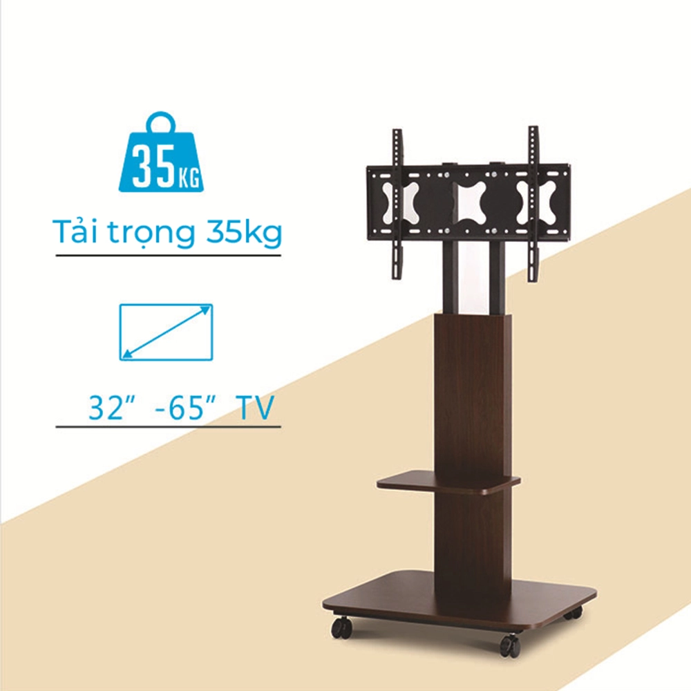 Kệ Treo Tivi Di Động Gỗ Y01 40-70 inch - ảnh 8