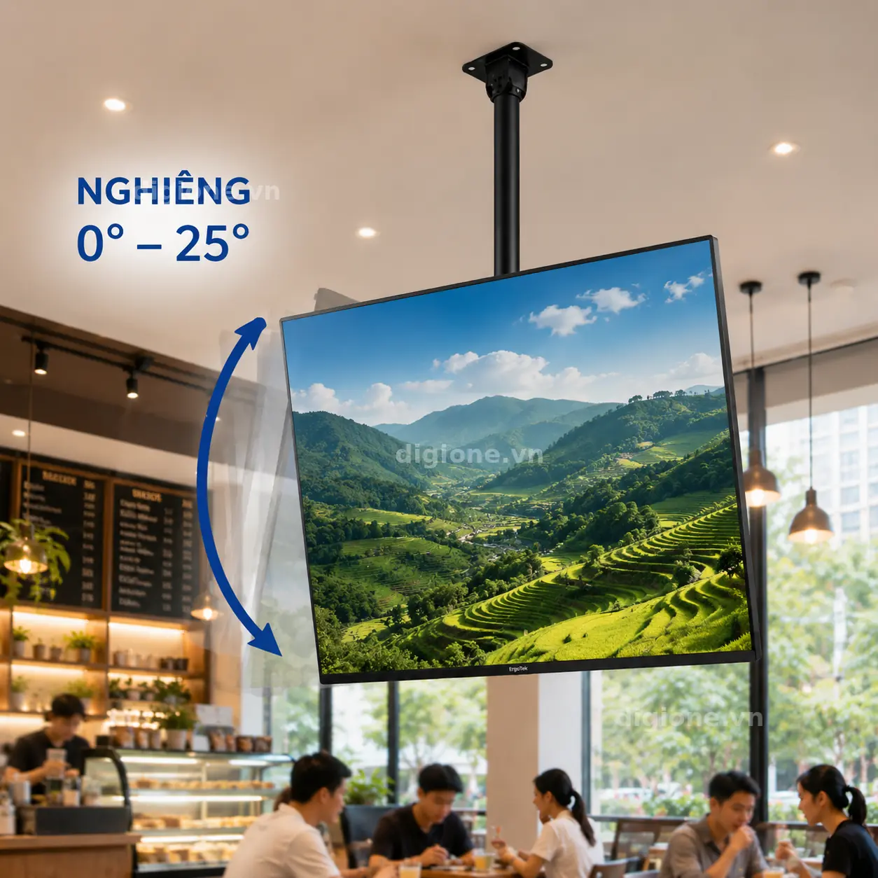 Giá Treo Tivi Nghiêng Thả Trần Egroteck E565 50-100 inch - ảnh 3