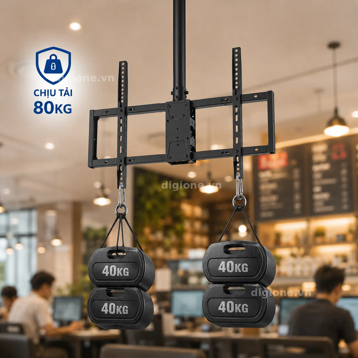 Giá Treo Tivi Nghiêng Thả Trần Egroteck E565 50-100 inch - ảnh 6