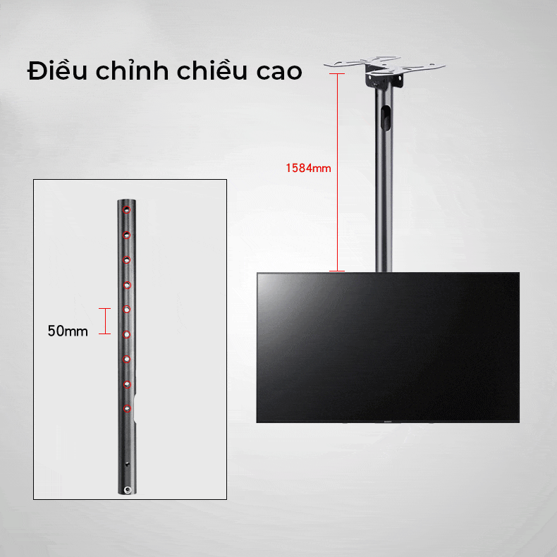 Giá Treo Tivi Thả Trần 2 Màn Hình 32-55 inch - ảnh 3