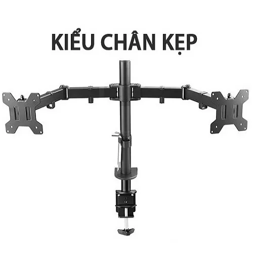 Giá Treo 2 Màn Hình Kẹp Bàn M052 (17-27 inch) - ảnh 6