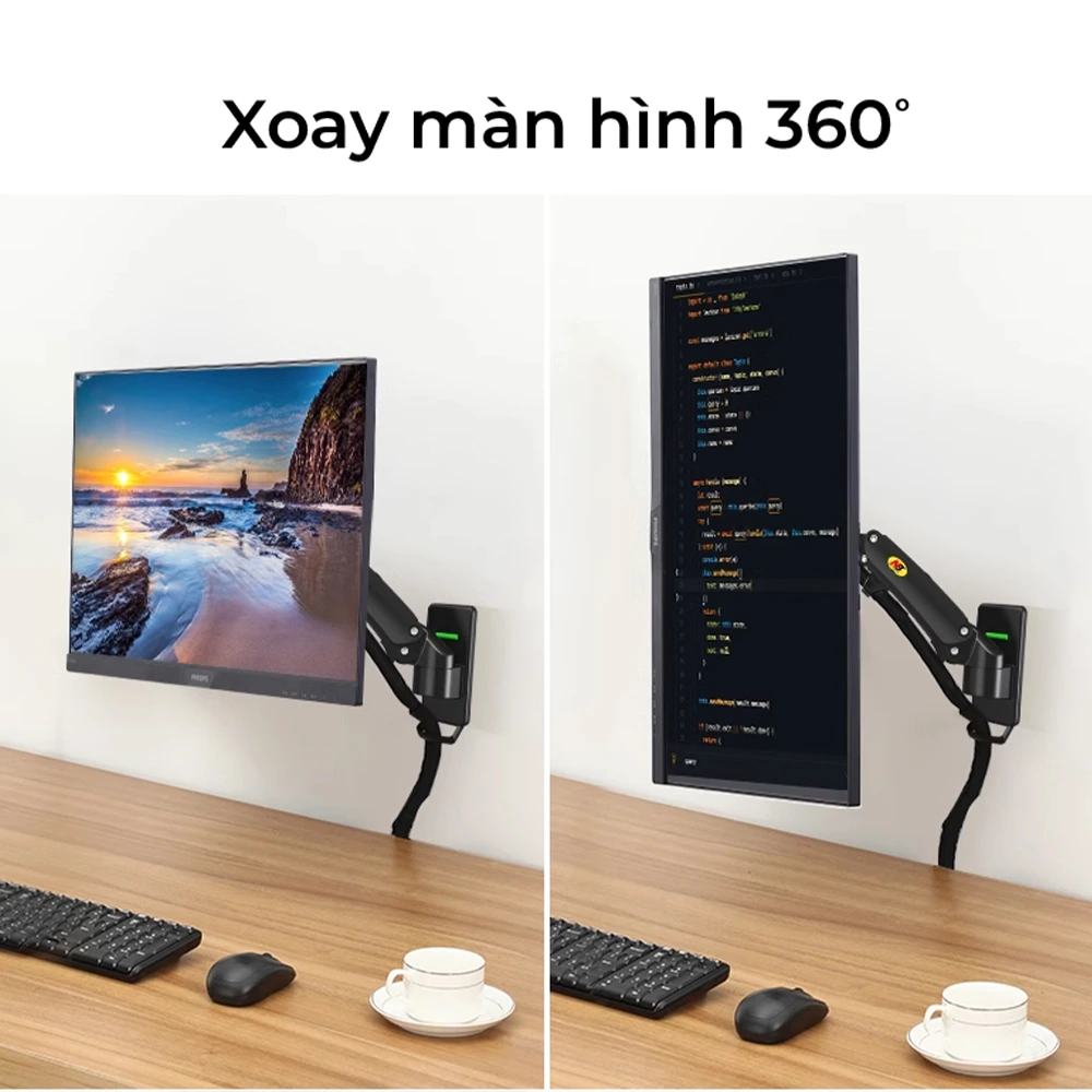 Giá Treo Màn Hình Xoay Đa Hướng NB-F120 (17-29 inch) - ảnh 8